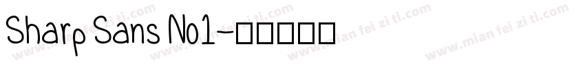 Sharp Sans No1字体转换